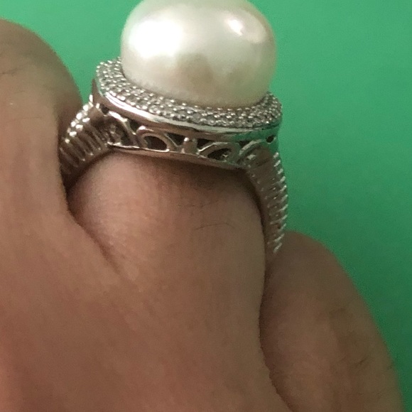 NWT - Cultured Pearl Silver Ring by Honora - Picture 9 of 11